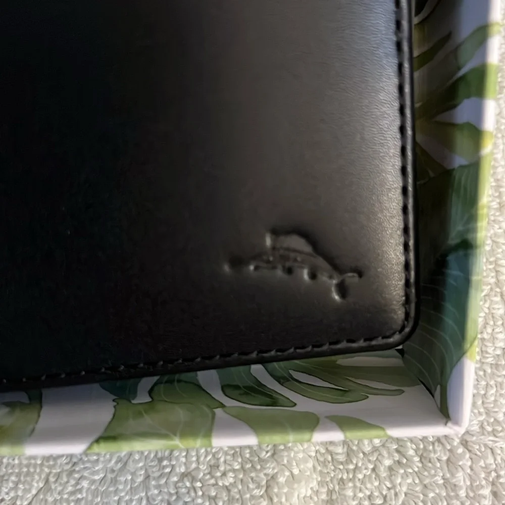 Tommy Bahama Black Leather Wallet